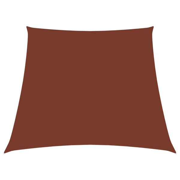 vidaXL Voile de parasol Tissu Oxford trapèze 3/5x4 m Terre cuite