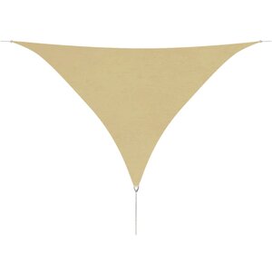 vidaXL Voile de parasol tissu oxford triangulaire 5x5x5 m beige