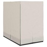 vidaXL Transat double avec toit Noir 205 x 129 x 200 cm Rattan PE