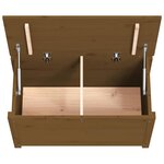 vidaXL Boîte de rangement Marron miel 80x40x45 5 cm Bois massif de pin