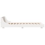 vidaXL Cadre de lit sans matelas blanc 90x200 cm bois de pin massif
