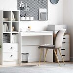 vidaXL Bureau Blanc 90 x 40 x 76 cm Bois d'ingénierie
