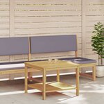 vidaXL Table d'appoint Huile Naturelle 60 x 60 x 45 cm