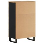 vidaXL Buffet haut avec tiroir 60x33x100cm bois massif manguier et fer