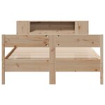 vidaXL Lit bibliothèque sans matelas 140x200 cm bois massif de pin