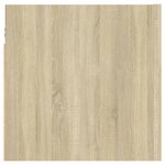 vidaXL Table de chevet Chêne sonoma 30 5x30x30 cm Bois d'ingénierie