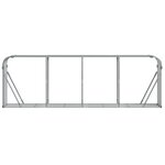 vidaXL Porte-bûches Gris clair 300 x 45 x 100 cm Acier galvanisé