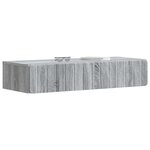 vidaXL Table d'appoint murale Sonoma gris 87 5 x 34 5 x 17 cm