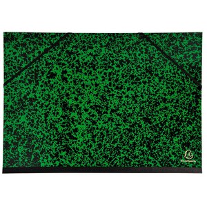 Carton À Dessin Annonay Avec Élastiques 32x45 Cm - Pour Format A3 - Vert - X 10 - Exacompta