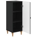 vidaXL Buffet Noir 33 x 34 5 x 90 cm Bois d'ingénierie