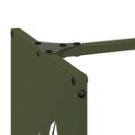 vidaXL Portant de bois chauffage vert olive 40x30x80 cm