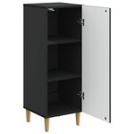 vidaXL Buffet Noir 33 x 34 5 x 90 cm Bois d'ingénierie