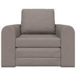 vidaXL Canapé-Lit Taupe 98 x 71 x 83 cm tissu