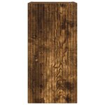 vidaXL Meuble TV mural Chêne fumé 30 x 31 x 60 cm Bois d'ingénierie
