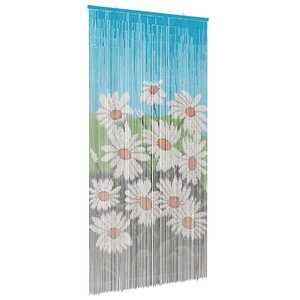 vidaXL Rideau de porte anti-insectes multicolore 100 x 200 cm Bambou