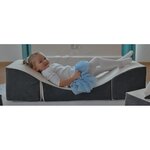 Pouf dépliant  fauteuil 3 en 1: pouf  chaise longue  table pour enfants vert