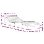 vidaXL Chaise longue 205x70x31 5 cm bois massif de douglas