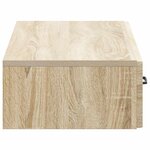 vidaXL Table d'appoint murale Chêne Sonoma 87 5 x 34 5 x 17 cm