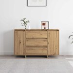 vidaXL Meuble d'appoint Artisan Chêne 120x41x75 cm Bois d'ingénierie