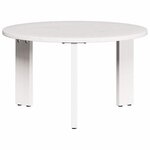 vidaXL Table basse 2 Pièces Blanc 47 5 x 47 5 x 27 cm Bois de pin massif