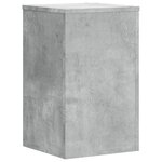 vidaXL Supports pour plantes 2 Pièces gris béton bois d'ingénierie