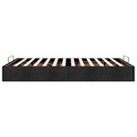 vidaXL Cadre de lit ottoman sans matelas noir 140x190 cm tissu