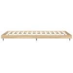 vidaXL Cadre de lit chêne sonoma 90x190 cm bois d'ingénierie