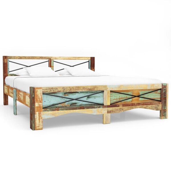 vidaXL Cadre de lit Bois de récupération massif 180 x 200 cm