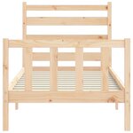 vidaXL Cadre de lit sans matelas 90x200 cm bois de pin massif