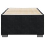 vidaXL Cadre de lit sans matelas noir 100x200 cm velours