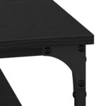 vidaXL Table basse Chêne noir 80 x 80 x 40 cm Bois d'ingénierie
