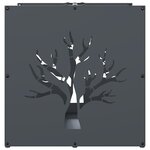 vidaXL Portant de bois chauffage anthracite 40x40x40 cm