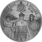 Pièce de monnaie en Argent 5 Dollars g 62.2 (2 oz) Millésime 2023 Peaky Blinders THOMAS SHELBY