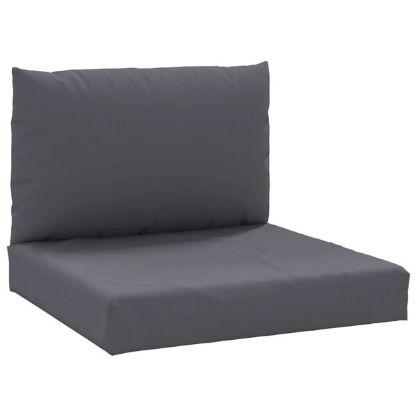 vidaXL Coussins de palette lot de 2 anthracite tissu oxford