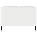 vidaXL Armoire à disques blanc 74 5x38x48 cm bois d'ingénierie