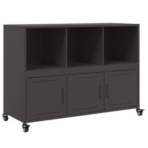 vidaXL Buffet noir 100 5x39x72 cm acier