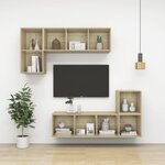 vidaXL Armoire murale Chêne Sonoma 37x37x37 cm Bois d’ingénierie