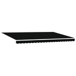 vidaXL Store rétractable automatique noir 500x300 cm