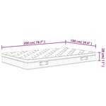 vidaXL Matelas à ressorts ensachés moyen 100x200 cm