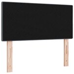 vidaXL Tête de lit avec des lumières à LED Réglable Gris 90 cm Velours
