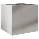 vidaXL Jardinière argenté 32x30x29 cm acier inoxydable