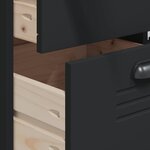 vidaXL Buffet VIKEN noir 80x40x190 cm bois massif de pin