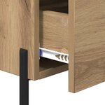 vidaXL Cabinet de chevet avec tiroir chêne artisanal 40 x 35 x 47.5 cm