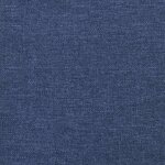 vidaXL Chaise de relaxation avec repose-pied Bleu Tissu