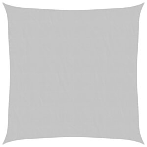 vidaXL Voile d'ombrage gris clair 3x3 m 100 polyester oxford