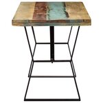 vidaXL Table à manger 120x60x76 cm Bois de récupération massif