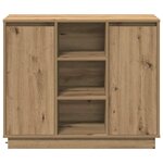 vidaXL Buffet Chêne artisanal 90 x 32 x 75 cm Bois d'ingénierie