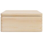 vidaXL Boîte en bois avec couvercle 40x30x13 cm bois de pin massif
