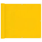 vidaXL Écran de balcon 100 x 700 cm Tissu Oxford Rectangulaire Jaune