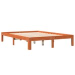 vidaXL Cadre de lit sans matelas cire marron 120x190cm bois pin massif